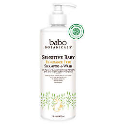 Babo Botanicals&reg; 16 fl. oz. Sensitive Baby Fragrance-Free Shampoo &amp; Wash