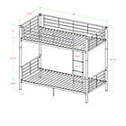 Alternate image 3 for Forest Gate Riley Twin Metal Bunk Bed in Black