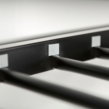 Forest Gate Riley Twin Metal Bunk Bed in Black. View a larger version of this product image.