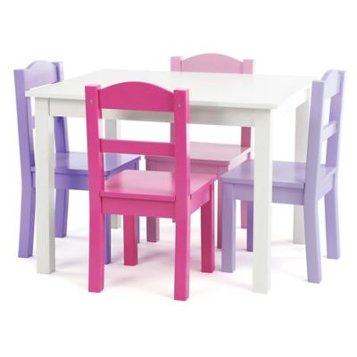 white wooden table and chairs for toddlers