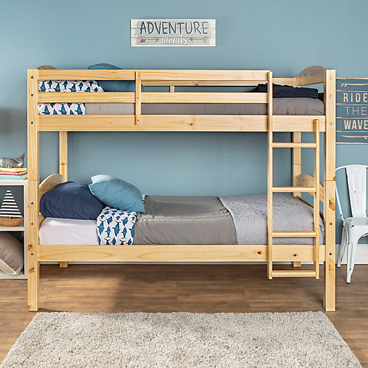 Forest Gate Solid Wood Twin Bunk Bed, Twin Over Full Bunk Bed Designs