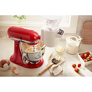 KitchenAid&reg;  Flour Sifter &amp; Scale Attachment in White. View a larger version of this product image.