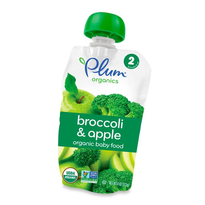 Plum Organics™ Second Blends™ Broccoli and Apple Baby Food Pouch