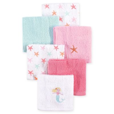 purple baby washcloths