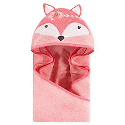 Hudson Baby® Boho Fox Hooded Towel in Pink