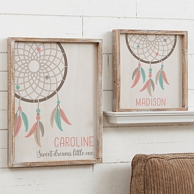Boho Dreamcatcher 14-Inch x 18-Inch Barnwood Frame Wall Art. View a larger version of this product image.
