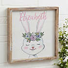 Alternate image 0 for Woodland Floral Bunny 12-Inch x 12-Inch Barnwood Frame Wall Art