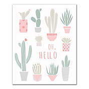 Designs Direct &quot;Oh, Hello Cacti&quot; Canvas Wall Art
