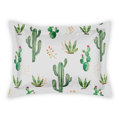 Designs Direct Small Cactus Pillow Sham in Green