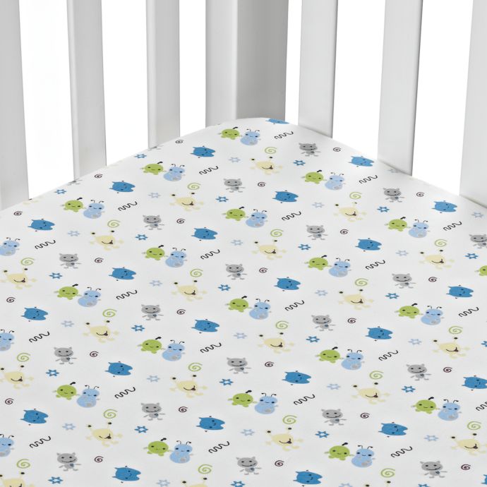 Cocalo Baby Peek A Boo Monsters Fitted Sheet Buybuy Baby