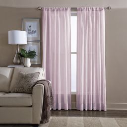 Wamsutta® Sheer 108-Inch Window Curtain Panel in Pink  (Single)