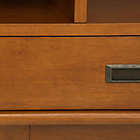 Alternate image 3 for Simpli Home Draper Solid Hardwood Mid Century Bookcase and Storage Unit in Teak Brown