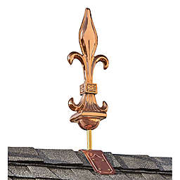 Good Directions Fleur-De-Lis 31-Inch Rooftop Finial in Copper
