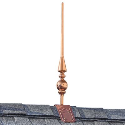 Good Directions Aragon 28-Inch Rooftop Finial in Copper
