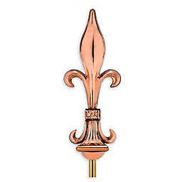 Good Directions Fleur-De-Lis 27-Inch Rooftop Finial in Polished Copper