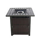 Alternate image 2 for Wicker 26-Inch Propane Fire Pit with Cover