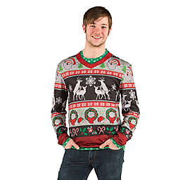 Faux Real Ugly Frisky Deer Sweater T-Shirt