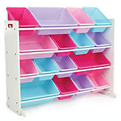 Humble Crew Super-Sized Toy Organizer in White/Pink/Purple