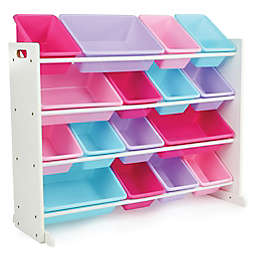 Humble Crew Super-Sized Toy Organizer in White/Pink/Purple