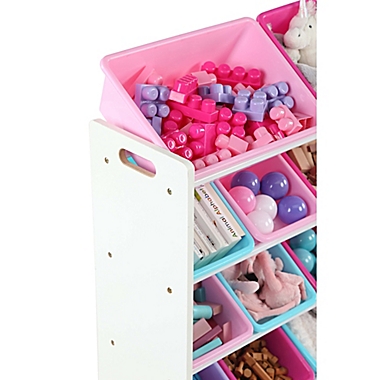 Humble Crew Super-Sized Toy Organizer in White/Pink/Purple. View a larger version of this product image.