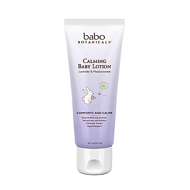 Babo Botanicals&reg; 8 fl. oz. Calming Baby Lotion in Lavender Meadowsweet. View a larger version of this product image.