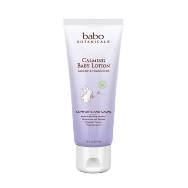 Babo Botanicals&reg; 8 fl. oz. Calming Baby Lotion in Lavender Meadowsweet. View a larger version of this product image.