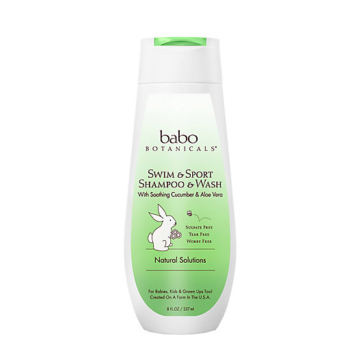 Alternate image 1 for Babo Botanicals® 8 fl. oz. Swim & Sport Shampoo and Body Wash in Cucumber Aloe Vera