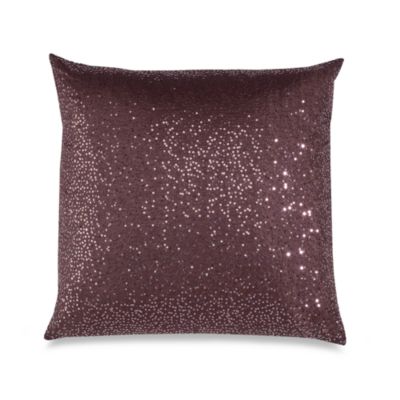 sparkle purple toss pillow square