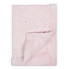 Alternate image 1 for Just Born&reg; Sparkle Sherpa Blanket in Pink
