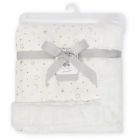 Alternate image 2 for Just Born&reg; Sparkle Sherpa Blanket in White