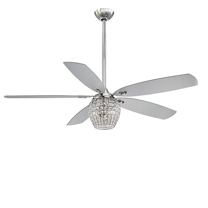 Minka Aire Bling 56 Inch Led Ceiling Fan In Chrome Bed Bath