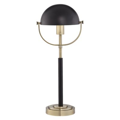 black dome table lamp