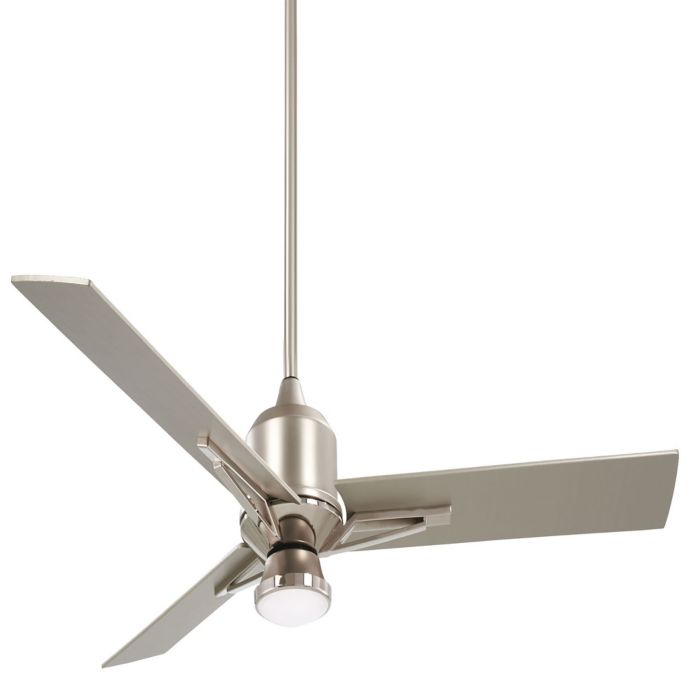 Minka Aire Metropolis 56 Inch Led Ceiling Fan In Silver Nickel