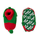 Alternate image 3 for Sleepy Time Size 0-6M Elf Slipper in Red/Green