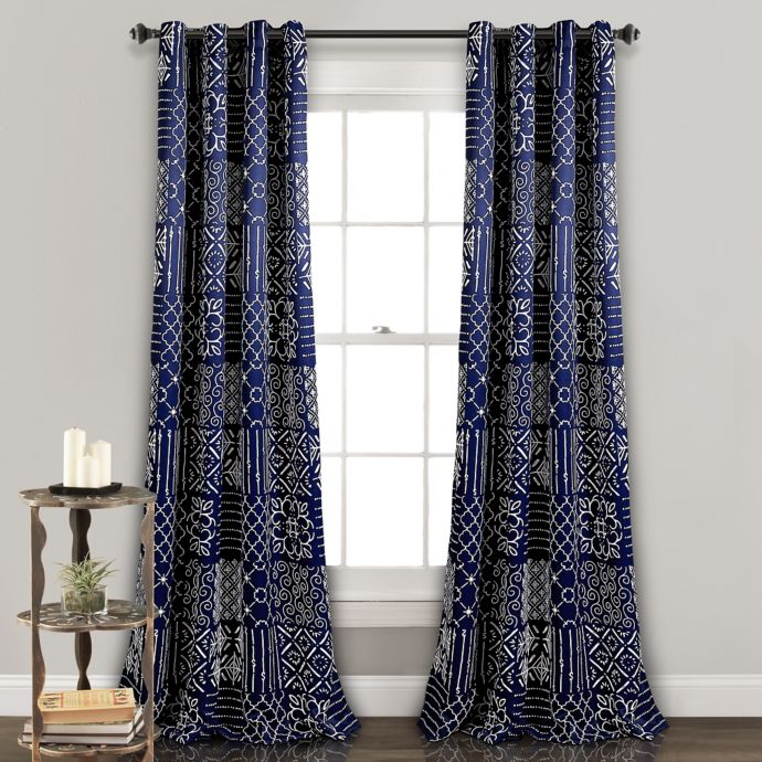 Monique 84 Inch Grommet Room Darkening Window Curtain Panel Pair