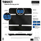 Alternate image 4 for Thinner© by Conair&trade; Carbon Fiber Body Analysis Scale