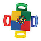 Alternate image 1 for Humble Crew 2-In-1 Plastic Building Blocks Compatible Square Activity Table and Chair Set