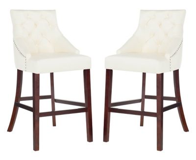 Safavieh Linen Upholstered Stools Set, Darby Home Company Counter Stools