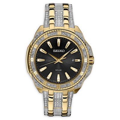 two tone seiko watch