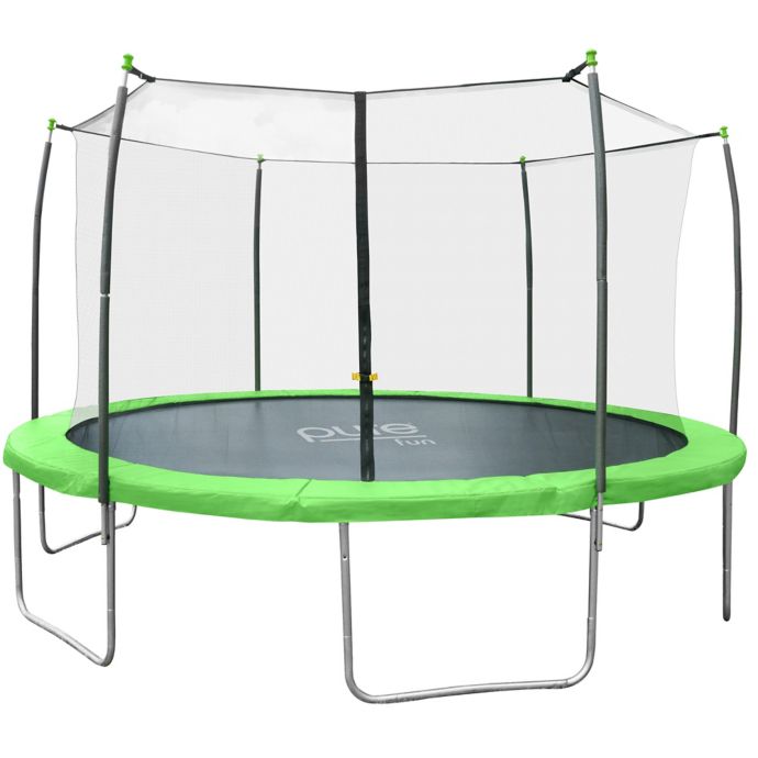 Pure Fun Dura Bounce 12 Foot Trampoline With Enclosure Buybuy Baby