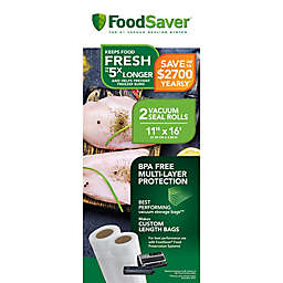 FoodSaver® 11-Inch x 16-Foot 2-Pack Vacuum Packaging Rolls
