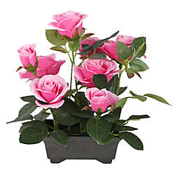 National Tree Company® Artificial Pink Rose Arrangement in Pot