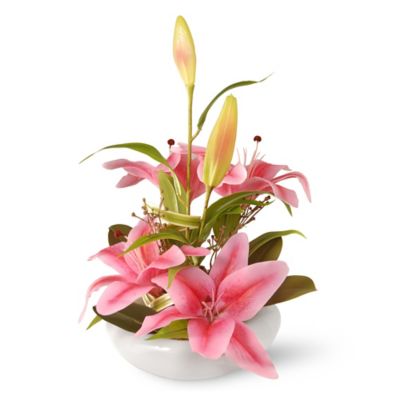 artificial lily flower arrangements