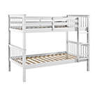 Alternate image 0 for Forest Gate&trade; Mission Solid Wood Twin Over Twin Bunk Bed in White