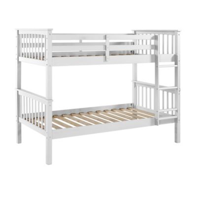Forest Gate&trade; Mission Solid Wood Twin Over Twin Bunk Bed in White