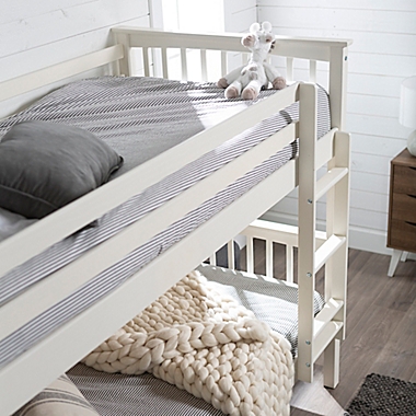 Forest Gate&trade; Mission Solid Wood Twin Over Twin Bunk Bed in White. View a larger version of this product image.