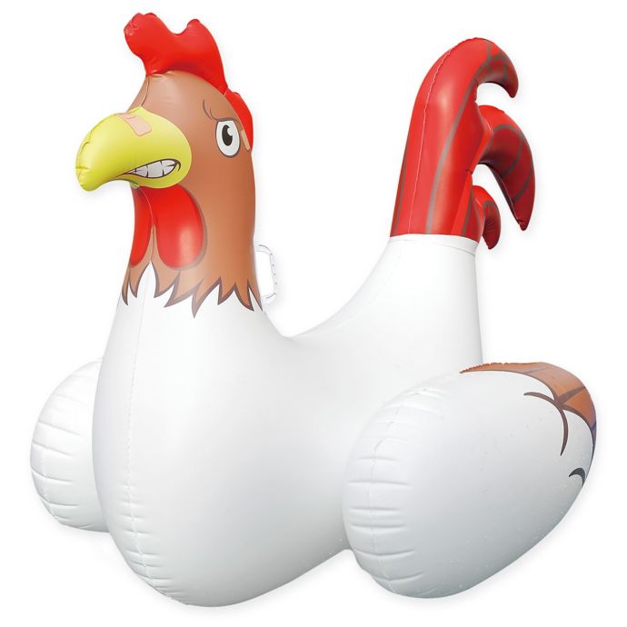 inflatable chicken fight pool game