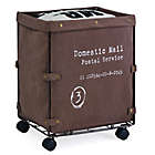 Alternate image 0 for Danya B.&trade; Canvas Collapsible Rolling Hamper in Brown