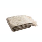 Peppin Metallic Throw Blanket in Natural/Gold