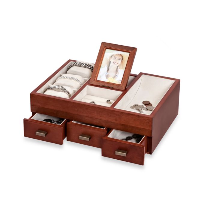 Mele Co Dresser Top Valet Ashcroft Walnut Bed Bath Beyond